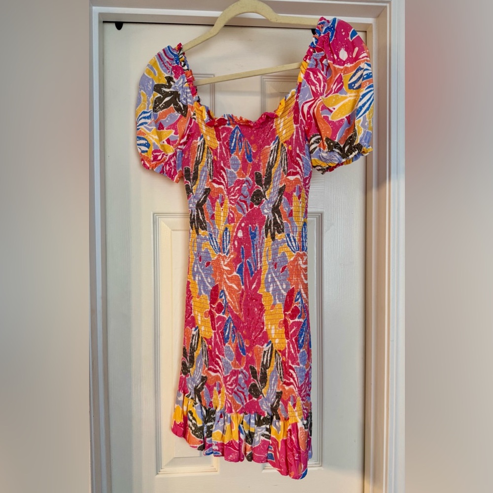 NWOT Maaji Reversible Front/Back Tropical Floral Bodycon Style Dress Small - Picture 8 of 8